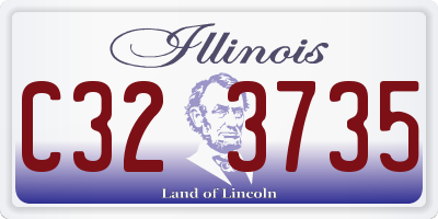IL license plate C323735