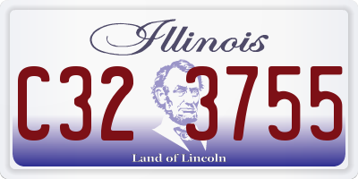 IL license plate C323755