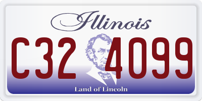 IL license plate C324099