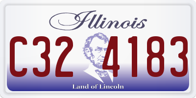 IL license plate C324183