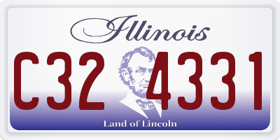 IL license plate C324331