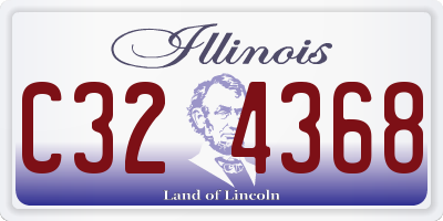IL license plate C324368