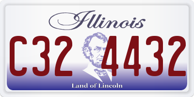IL license plate C324432