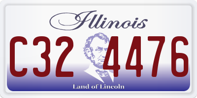IL license plate C324476