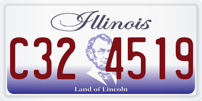 IL license plate C324519