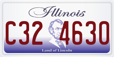 IL license plate C324630
