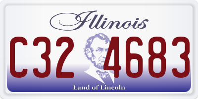 IL license plate C324683