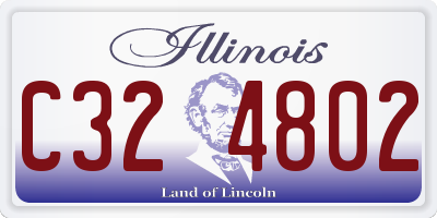 IL license plate C324802
