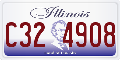 IL license plate C324908