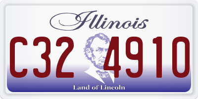 IL license plate C324910