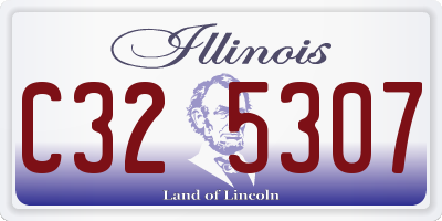 IL license plate C325307