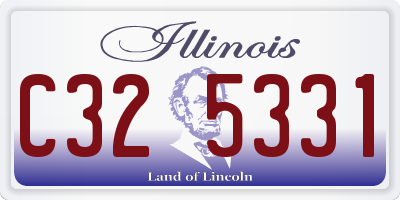 IL license plate C325331