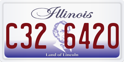 IL license plate C326420