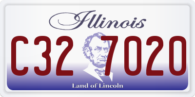 IL license plate C327020