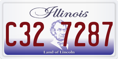 IL license plate C327287