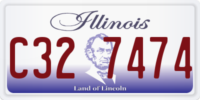 IL license plate C327474