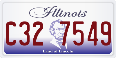 IL license plate C327549