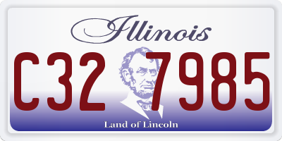 IL license plate C327985