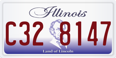 IL license plate C328147