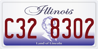IL license plate C328302