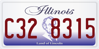IL license plate C328315