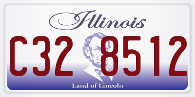 IL license plate C328512