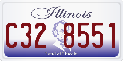 IL license plate C328551