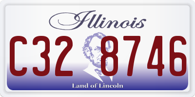 IL license plate C328746