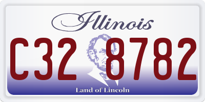 IL license plate C328782