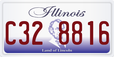 IL license plate C328816