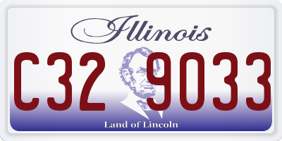 IL license plate C329033