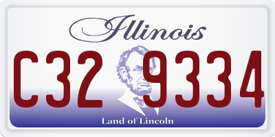IL license plate C329334