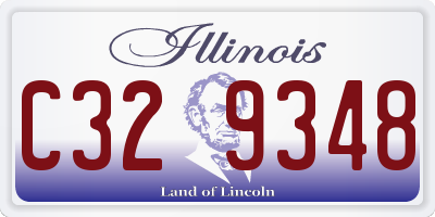 IL license plate C329348
