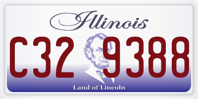 IL license plate C329388