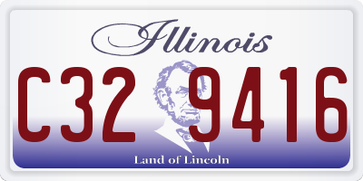 IL license plate C329416