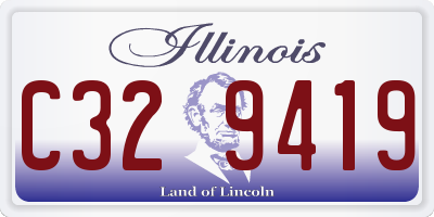 IL license plate C329419