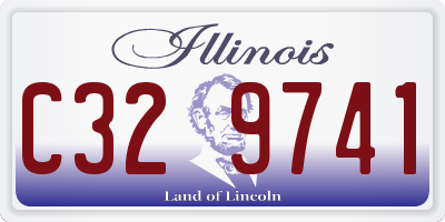IL license plate C329741