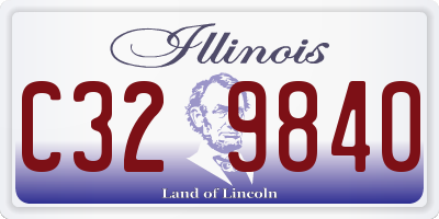 IL license plate C329840