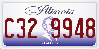 IL license plate C329948