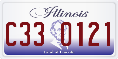IL license plate C330121