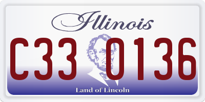 IL license plate C330136