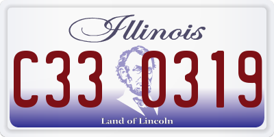 IL license plate C330319
