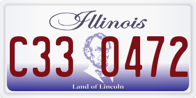 IL license plate C330472