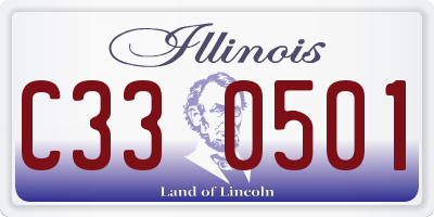 IL license plate C330501