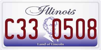 IL license plate C330508