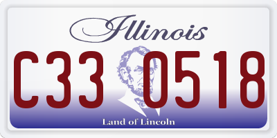 IL license plate C330518