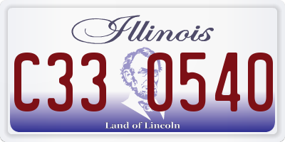 IL license plate C330540