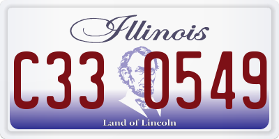 IL license plate C330549