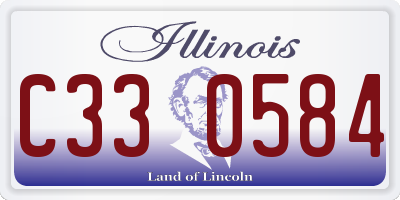 IL license plate C330584