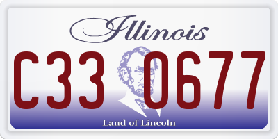 IL license plate C330677